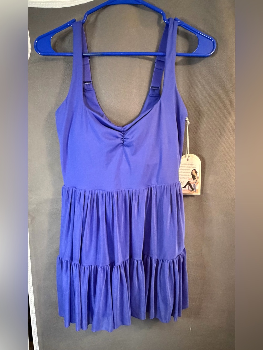 Blogilates Blue Sweetheart Ballerina Dress Size Medium
